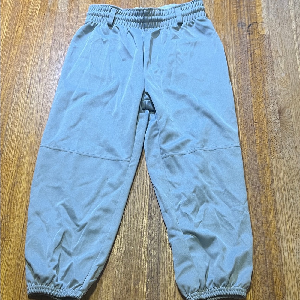 Athletic Works Boys Large (10/12) Light Gray Drawstring Football Baseball Pants‎